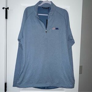 NWT TravisMathew "Lifestyle Performance" 1/4 Zip - Penn Jersey Branded - Size XL